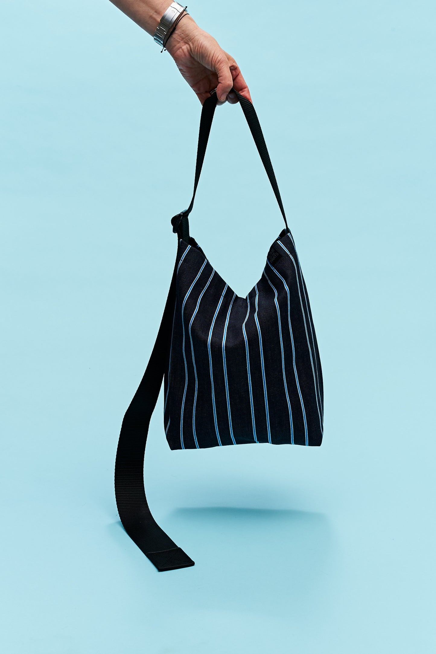 DENIM - RIBBON BUCKET WIDE STRAP